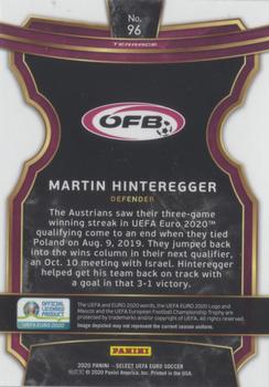 2020 Panini Select UEFA Euro #96 Martin Hinteregger Back