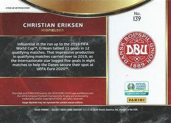 2020 Panini Select UEFA Euro #139 Christian Eriksen Back