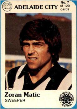 1978 Scanlens Philips Soccer League Australia #7 Zoran Matic Front