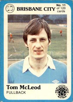1978 Scanlens Philips Soccer League Australia #11 Tom McLeod Front