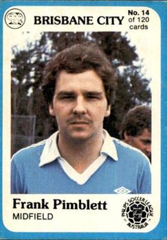1978 Scanlens Philips Soccer League Australia #14 Frank Pimblett Front