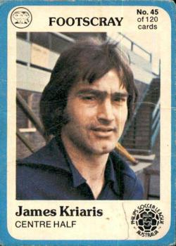 1978 Scanlens Philips Soccer League Australia #45 James Kiriaris Front