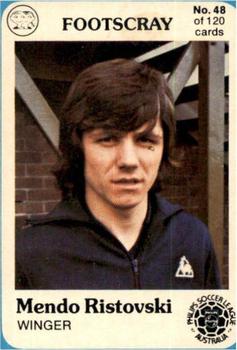 1978 Scanlens Philips Soccer League Australia #48 Mendo Ristovski Front