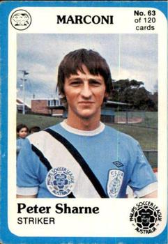 1978 Scanlens Philips Soccer League Australia #63 Peter Sharne Front