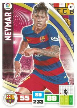 2015-16 Panini Adrenalyn XL Liga BBVA #47 Neymar Front