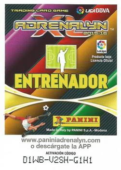 2015-16 Panini Adrenalyn XL Liga BBVA #464 Eduardo Berizzo Back