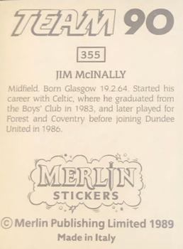 1990 Merlin Team 90 #355 Jim McInally Back