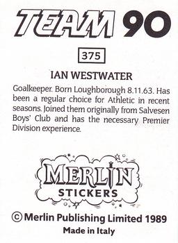 1990 Merlin Team 90 #375 Ian Westwater Back