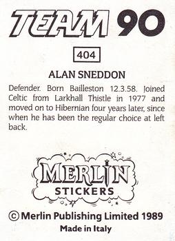 1990 Merlin Team 90 #404 Alan Sneddon Back