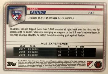 2020 Bowman MLS #5 Reggie Cannon Back