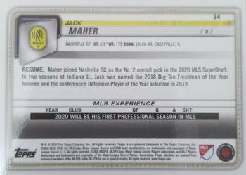 2020 Bowman MLS #24 Jack Maher Back