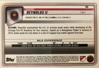 2020 Bowman MLS #66 Andre Reynolds II Back
