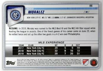 2020 Bowman MLS - Blue #86 Maxi Moralez Back