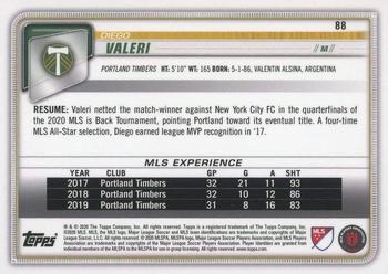 2020 Bowman MLS - Blue #88 Diego Valeri Back