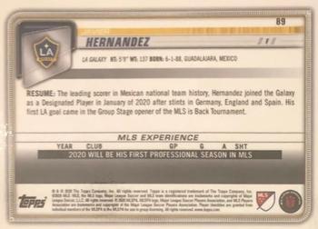 2020 Bowman MLS - Blue #89 Javier Hernandez Back