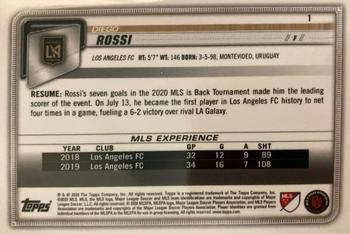 2020 Bowman MLS - Yellow #1 Diego Rossi Back