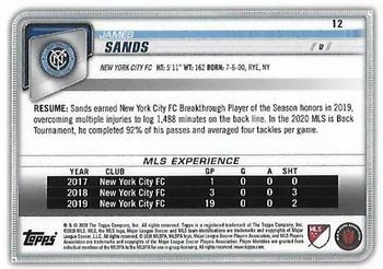2020 Bowman MLS - Yellow #12 James Sands Back