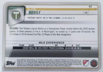 2020 Bowman MLS - Yellow #42 Blake Bodily Back