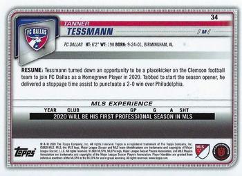 2020 Bowman MLS - Gold #34 Tanner Tessmann Back