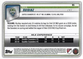 2020 Bowman MLS - Gold #95 Raul Ruidiaz Back