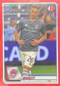 2020 Bowman MLS - Red #20 Cole Bassett Front