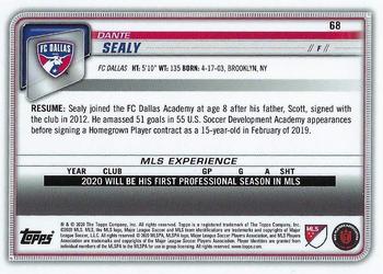 2020 Bowman MLS - Red #68 Dante Sealy Back