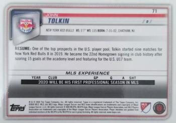 2020 Bowman MLS - Rainbow Foil #71 John Tolkin Back