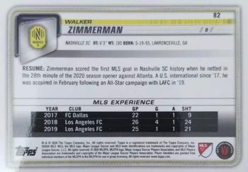 2020 Bowman MLS - Rainbow Foil #82 Walker Zimmerman Back