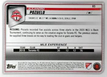 2020 Bowman MLS - Rainbow Foil #85 Alejandro Pozuelo Back