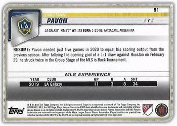 2020 Bowman MLS - Rainbow Foil #91 Cristian Pavon Back