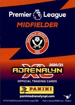 2020-21 Panini Adrenalyn XL Premier League #198 Sander Berge Back