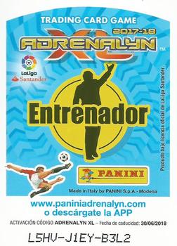 2017-18 Panini Adrenalyn XL LaLiga Santander #473 Ernesto Valverde Back