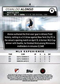 2020 Topps MLS #4 Osvaldo Alonso Back