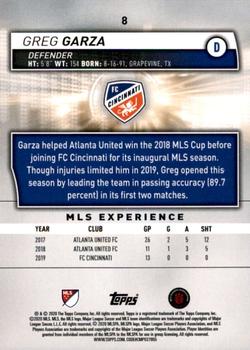 2020 Topps MLS #8 Greg Garza Back