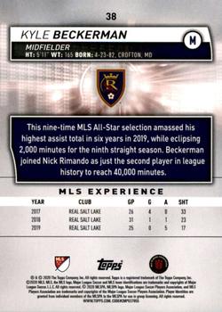 2020 Topps MLS #38 Kyle Beckerman Back