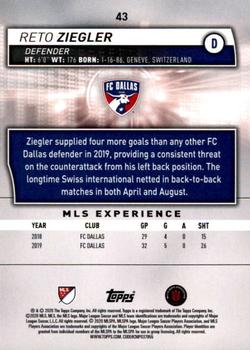 2020 Topps MLS #43 Reto Ziegler Back