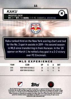 2020 Topps MLS #66 Kaku Back
