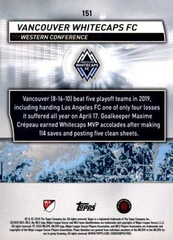 2020 Topps MLS #151 Vancouver Whitecaps FC Back