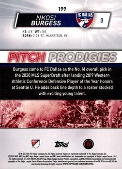 2020 Topps MLS #199 Nkosi Burgess Back