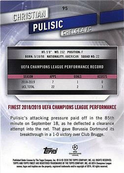 2019-20 Finest UEFA Champions League - Purple #95 Christian Pulisic Back