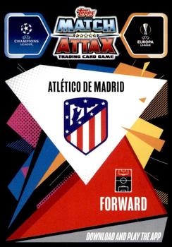 2020-21 Topps Match Attax UEFA Champions League #ATL12 Angel Correa Back