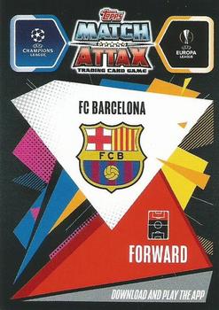 2020-21 Topps Match Attax UEFA Champions League #BAR18 Lionel Messi Back