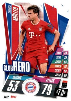 2020-21 Topps Match Attax UEFA Champions League #BAY2 Thomas Müller Front