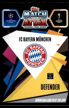 2020-21 Topps Match Attax UEFA Champions League #BAY8 Lucas Hernández Back