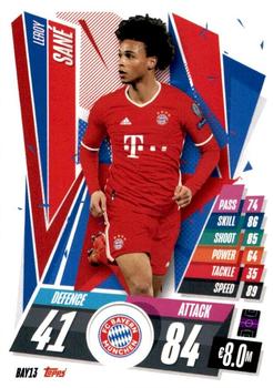 2020-21 Topps Match Attax UEFA Champions League #BAY13 Leroy Sané Front