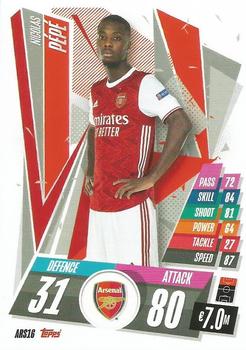 2020-21 Topps Match Attax UEFA Champions League #ARS16 Nicolas Pepe Front