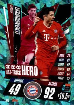 2020-21 Topps Match Attax UEFA Champions League - Hat-Trick Hero #HT3 Robert Lewandowski Front