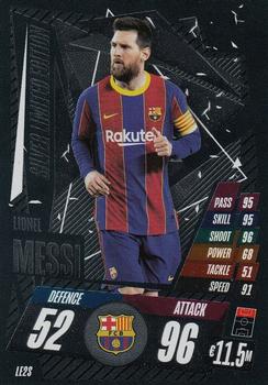 2020-21 Topps Match Attax UEFA Champions League - Limited Edition Silver #LE2S Lionel Messi Front