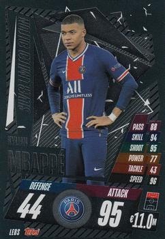2020-21 Topps Match Attax UEFA Champions League - Limited Edition Silver #LE8S Kylian Mbappé Front