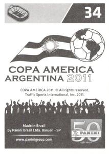 2011 Panini Copa América #34 Javier Mascherano Back